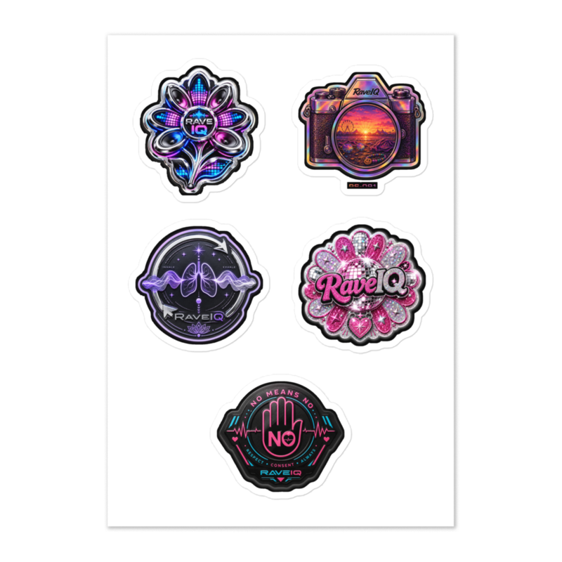 Festival Care — Sticker Pack 02 — actual Printful product mockup