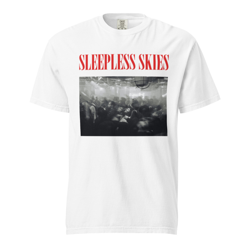 Sleepless Skies Grunge T – S, White