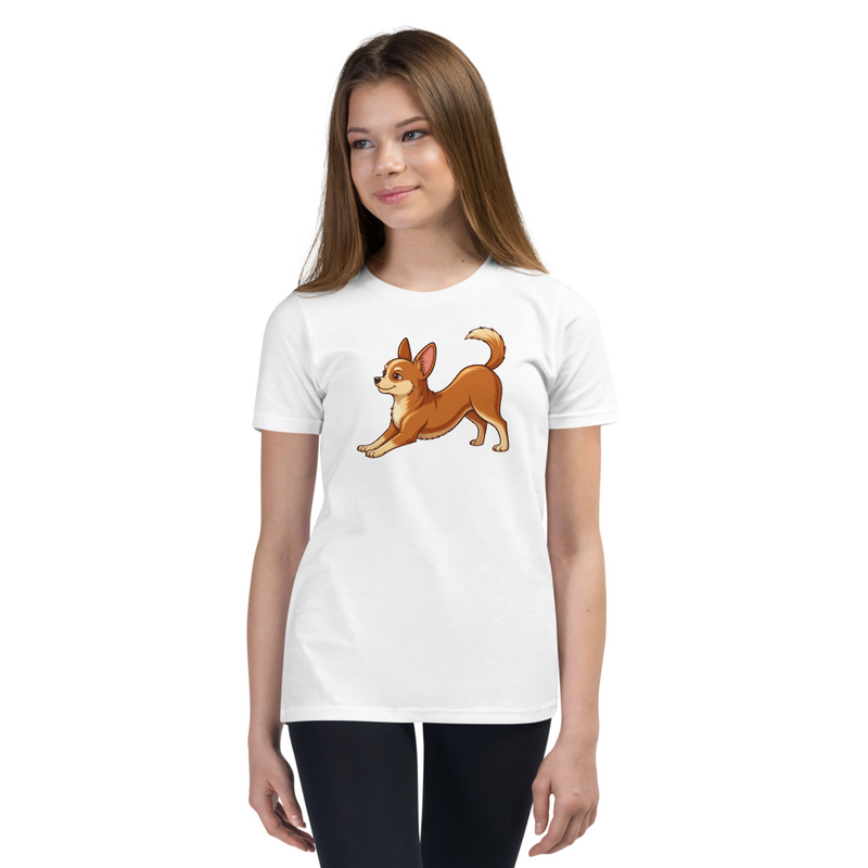 Downward Dog Chihuahua Youth T-Shirt