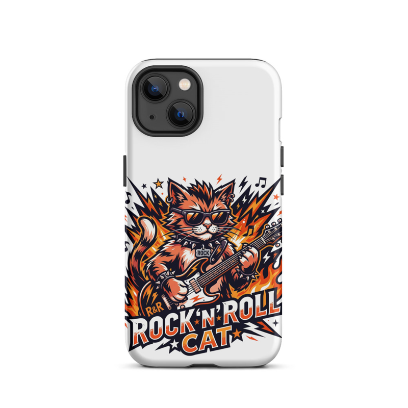Tough Case for iPhone®: Rock N Roll Cat – iPhone 13, Matte