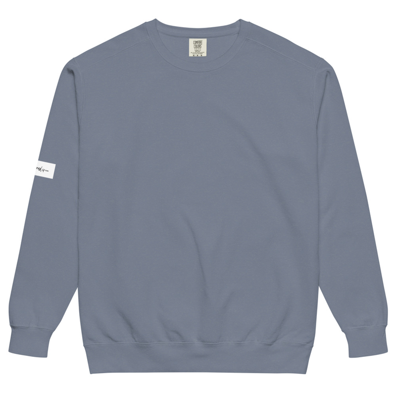 Unisex garment-dyed sweatshirt