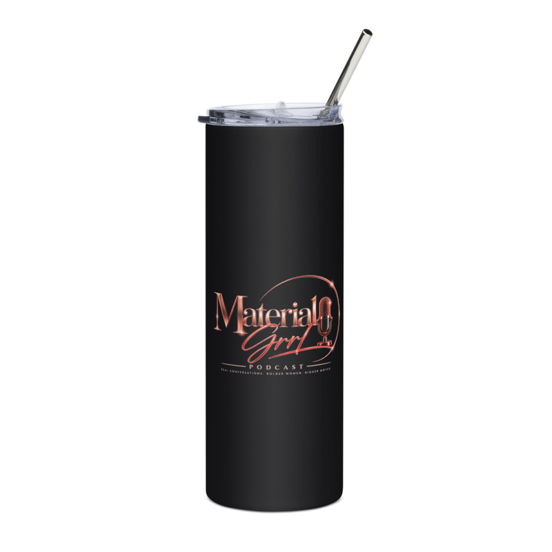 Material Grrl On the Go Stainless Steel Tumbler – 20 oz, Black