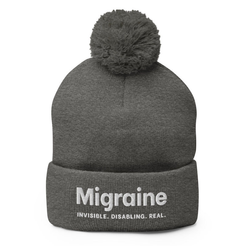 Migraine Awareness Pom-Pom Beanie thumbnail 8