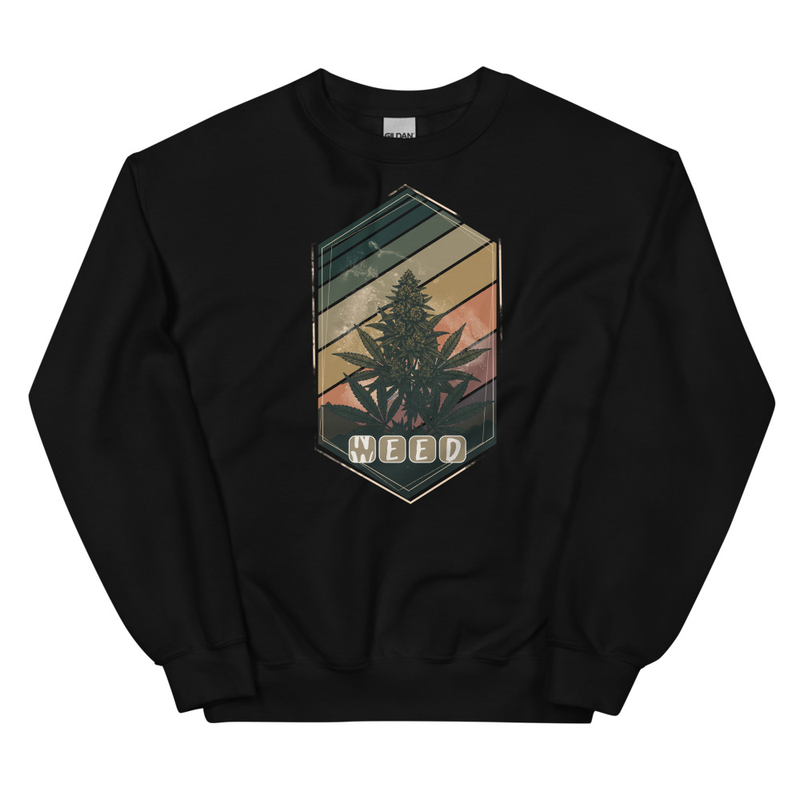 VINTAGE WEED – Unisex Statement Sweatshirt Leipzig