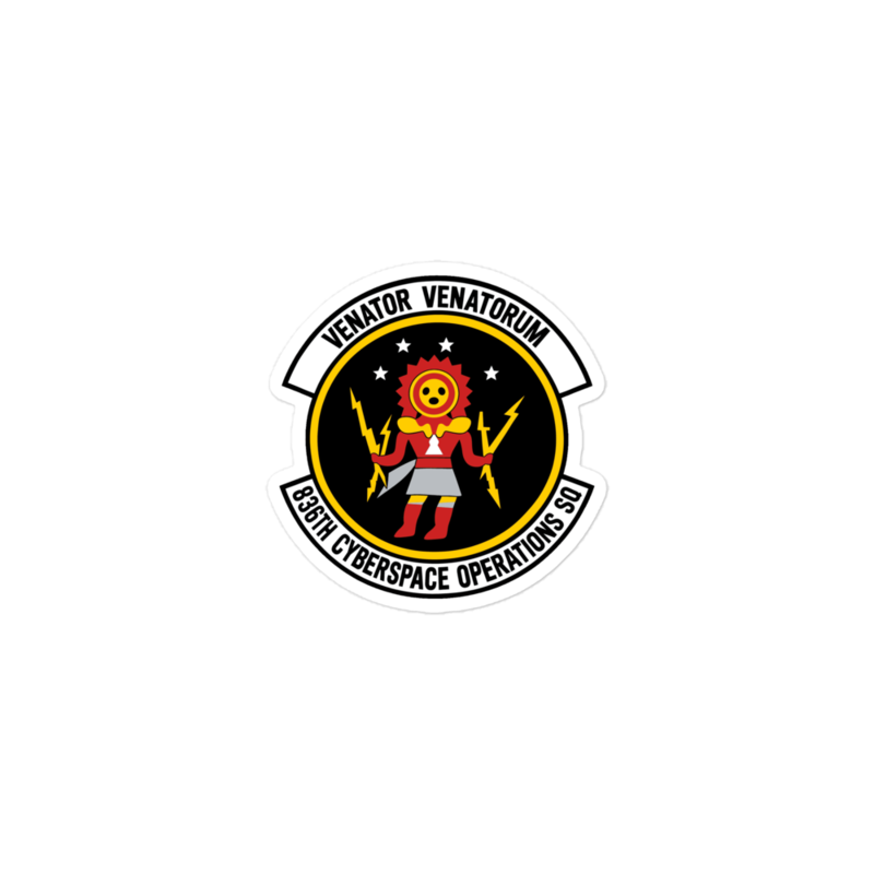 836 COS Die-Cut Sticker — Venator Black