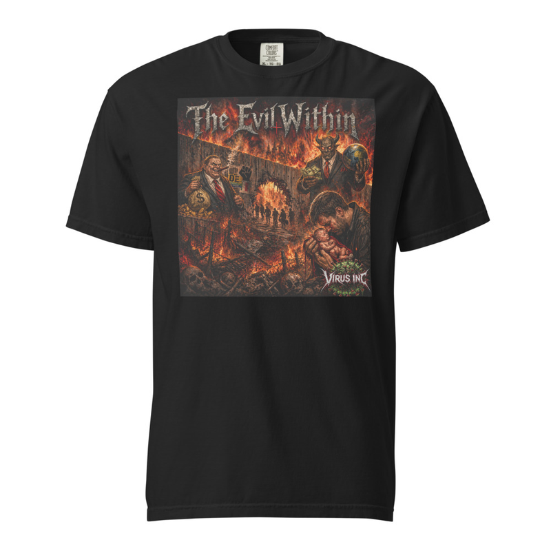 Virus Inc The Evil Within Unisex garment-dyed heavyweight t-shirt