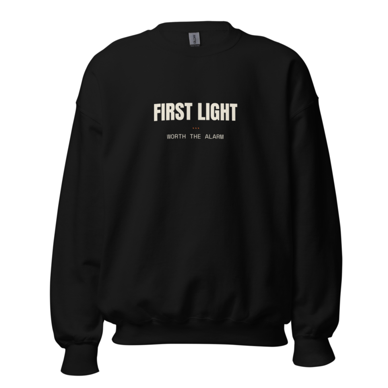 FIRST LIGHT Crewneck mockup
