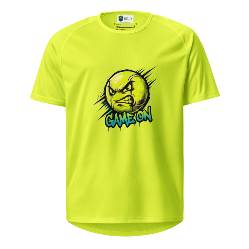 Playera Game On | Escuela de Tenis Mante copia – XL, Neon Yellow