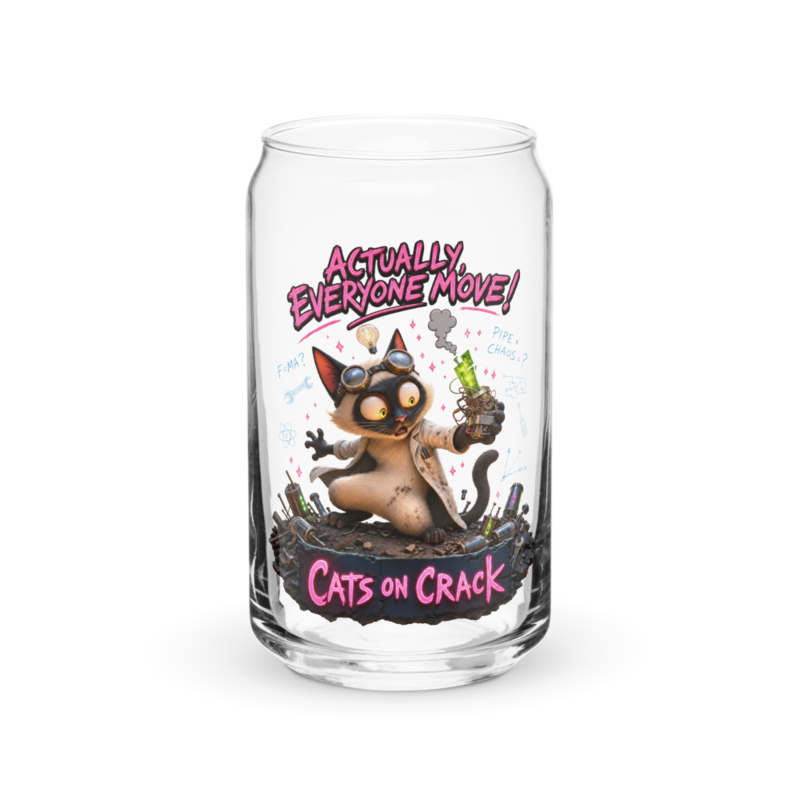 Actually Everyone Move 16oz Can Glass