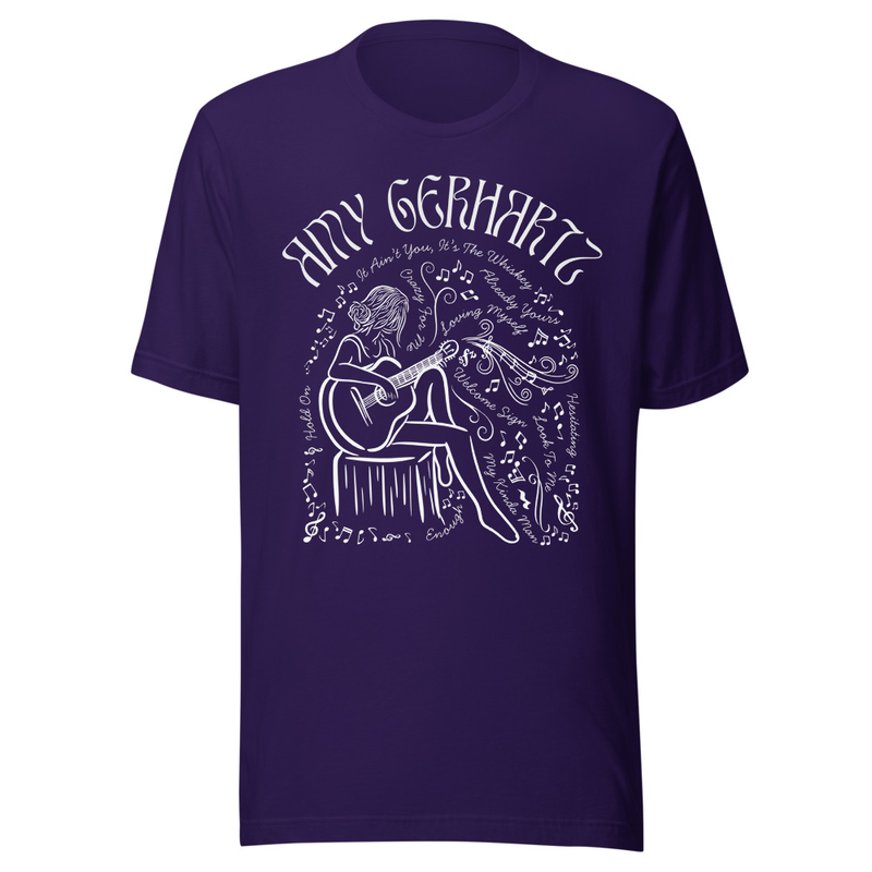 Amy Gerhartz Unisex t-shirt – XS, Team Purple