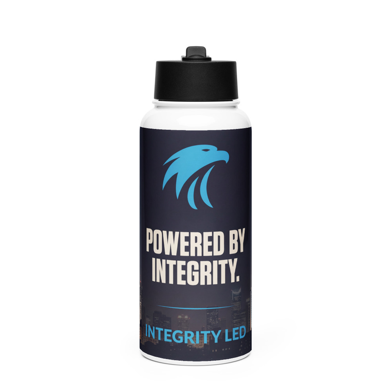 Powered by Integrity Stainless steel bottle