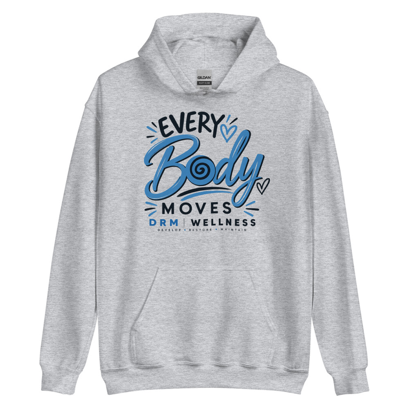 Every Body Moves Hoodie | Movement for Every Body – S, Sport Grey