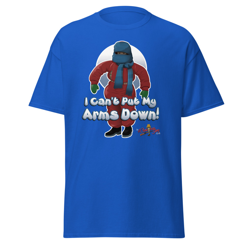"I Can't Put My Arms Down!" Classic T-Shirt – XL, Royal