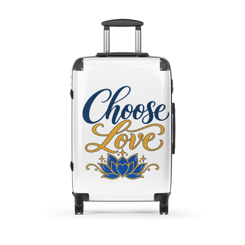 Choose Love Hard-shell suitcase