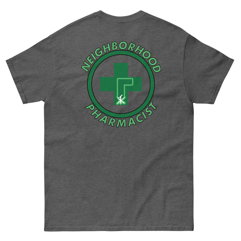 [ Hood Pharmacist ] classic tee – 2XL, Dark Heather