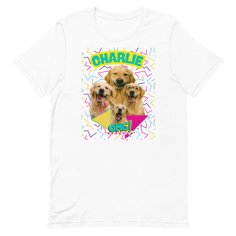 Retro Personalized Pet Party - Unisex t-shirt