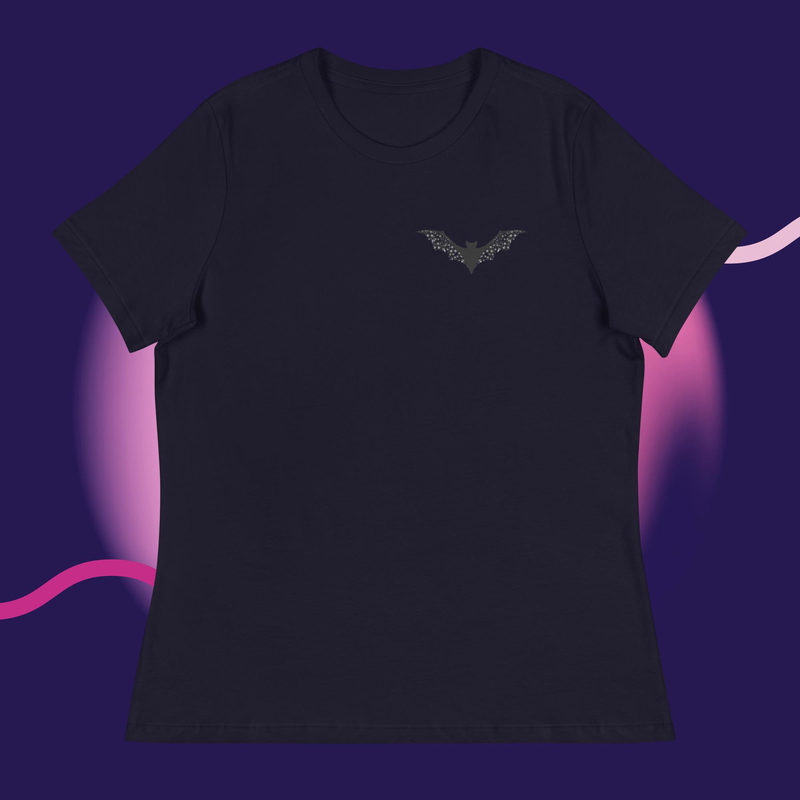 Floral Bat Women's Relaxed T-Shirt