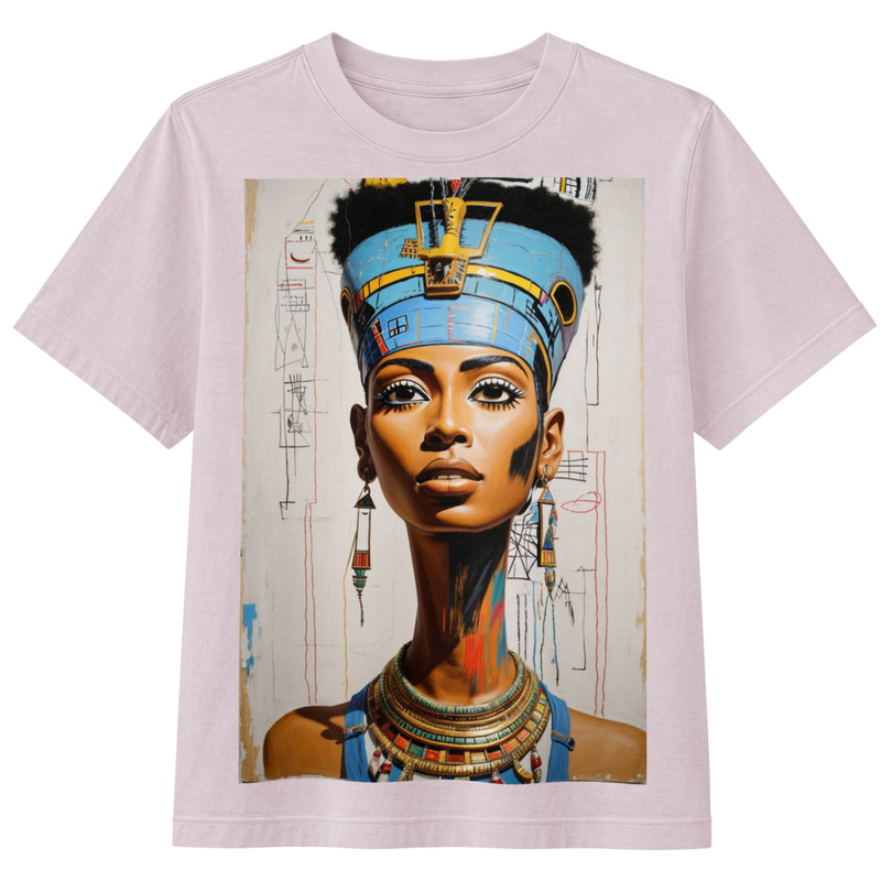 SEE//YOURSELF//THERE- Women's Heavyweight Garment Dye Tee – XL, Washed Lavender