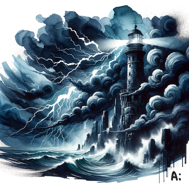 Stormy Lighthouse view 2