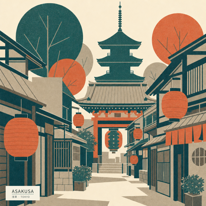 Asakusa（浅草）のアートワーク