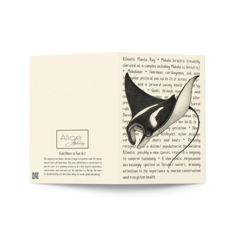 Giant Manta Ray Greeting Card