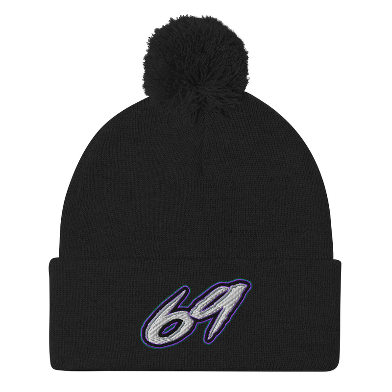 Lee Valentine - Number 69 Pom-Pom Beenie | Late Model