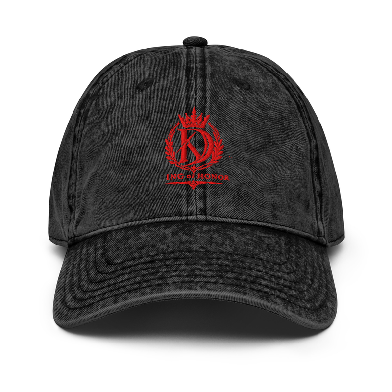 King of Honor Vintage Cotton Twill Cap