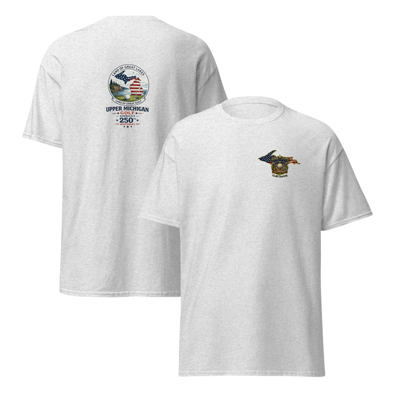 Alger County Veteran's Golf Outing Logo #3 Unisex classic tee – S, Ash
