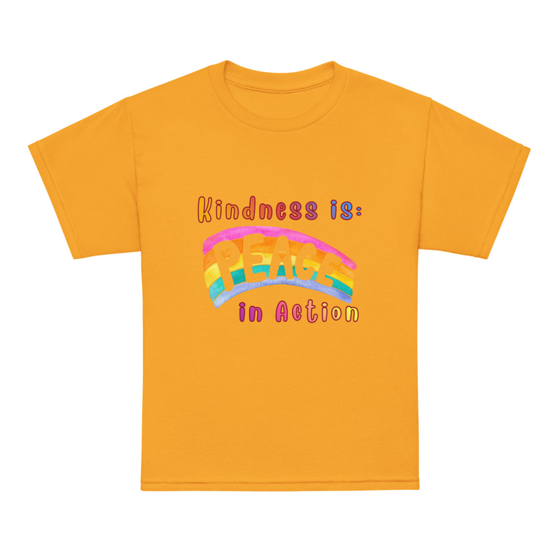 Kindness Youth t-shirt – XL, Gold