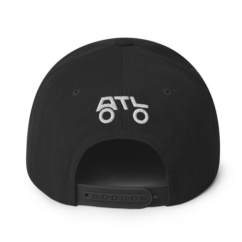 Snapback Hat (Rear Brand Mark) - WHITE LOGO