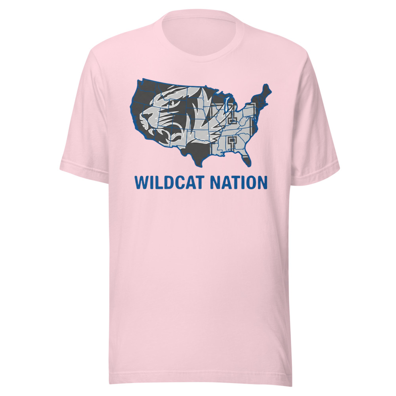 Wildcat Nation Unisex t-shirt – M, Soft Pink
