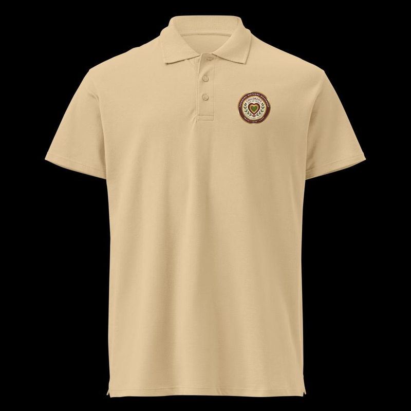 Premium pique polo shirt – XL, Sand