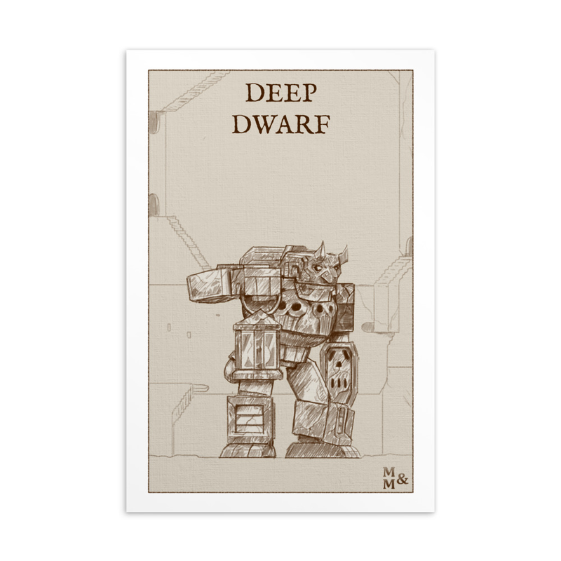 Illustrated Card: Deep Dwarf Female