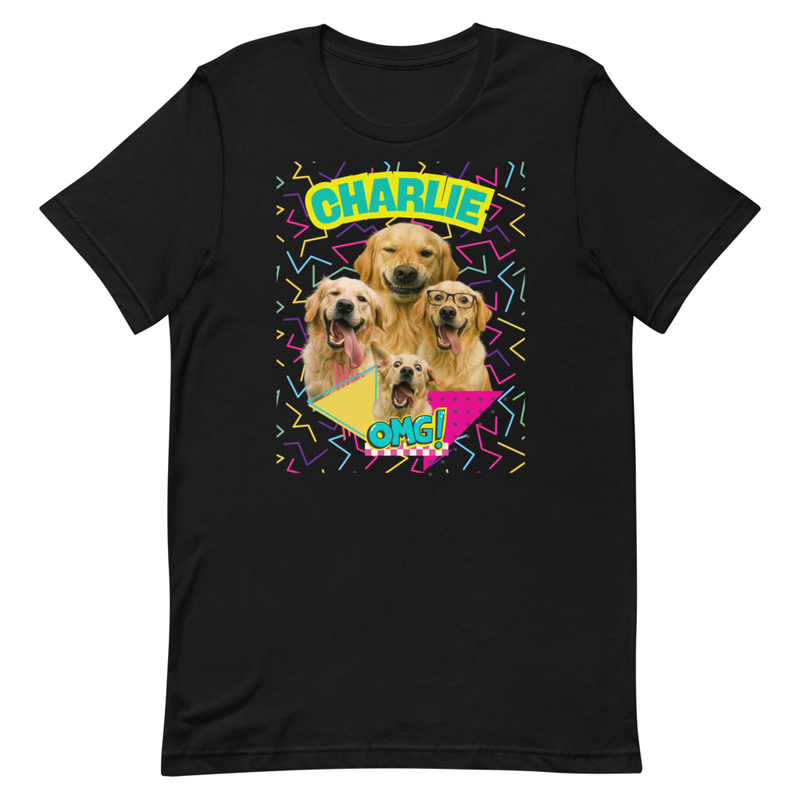 Retro Personalized Pet Party - Unisex t-shirt