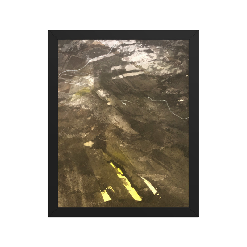 Perceptual Field 0084 – Under the Surface – Framed Print