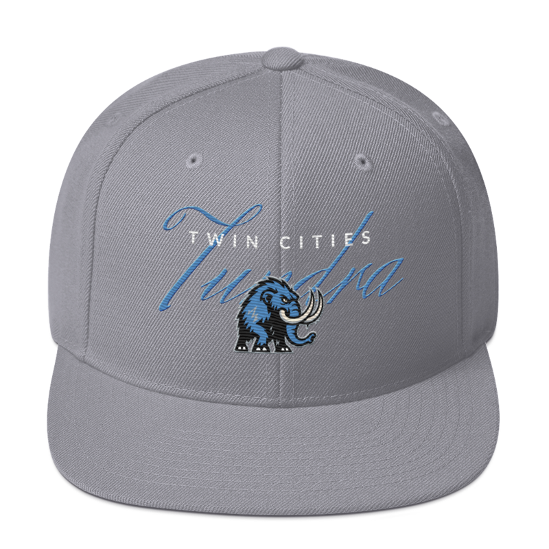 Twin Cities Tundra - Snapback Script Hat – One size, Silver