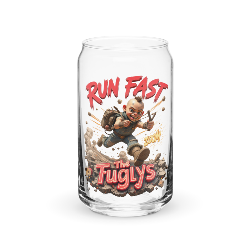 Axel - Run Fast 16oz Can Glass
