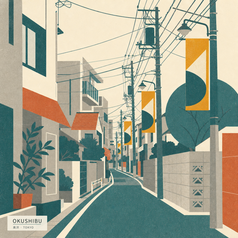 Okushibu(奥渋)のアートワーク