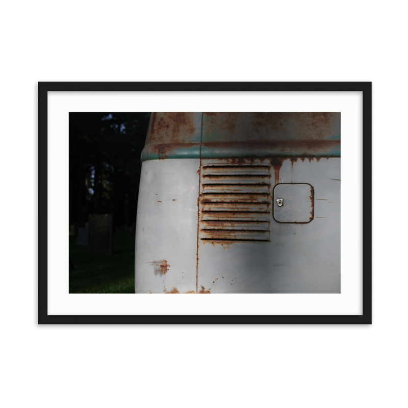 Kleinbus engine air vent - from dead to rust (cm) – 50×70 cm, Black