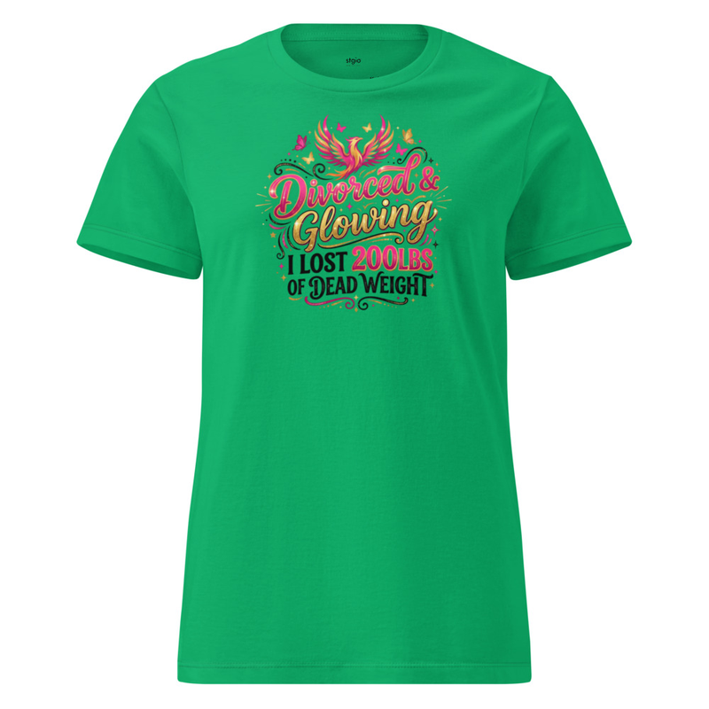 Divorced And Glowing Shirt Women | Empowerment Tee | Soft Cotton Gift