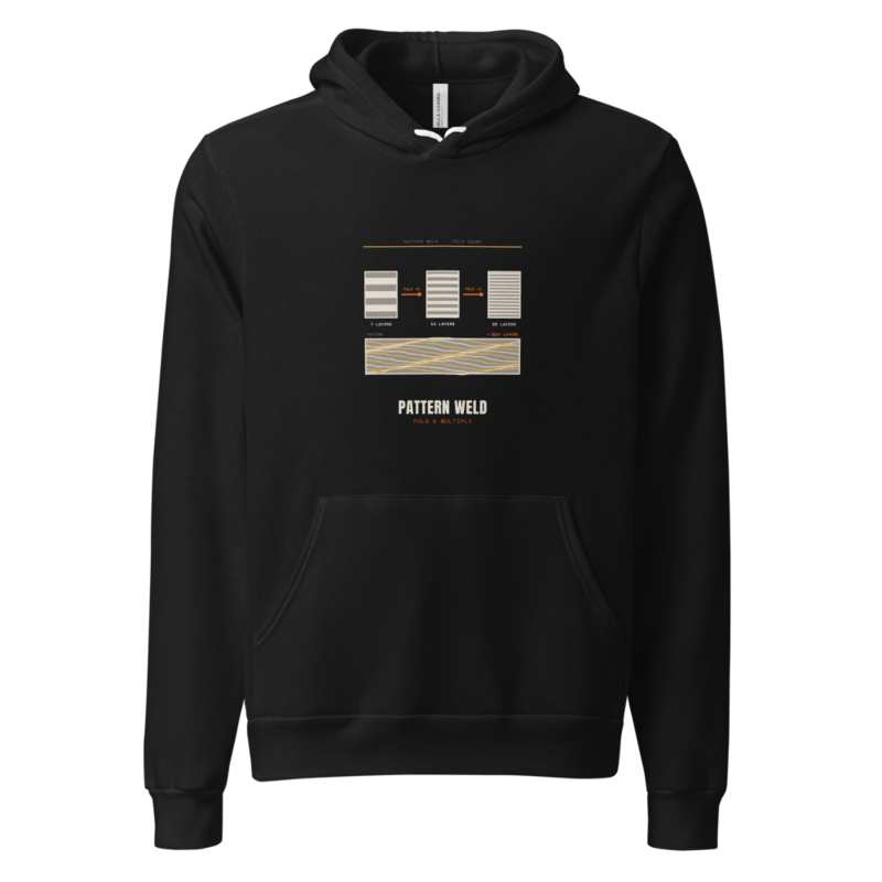 Pattern Weld Hoodie mockup