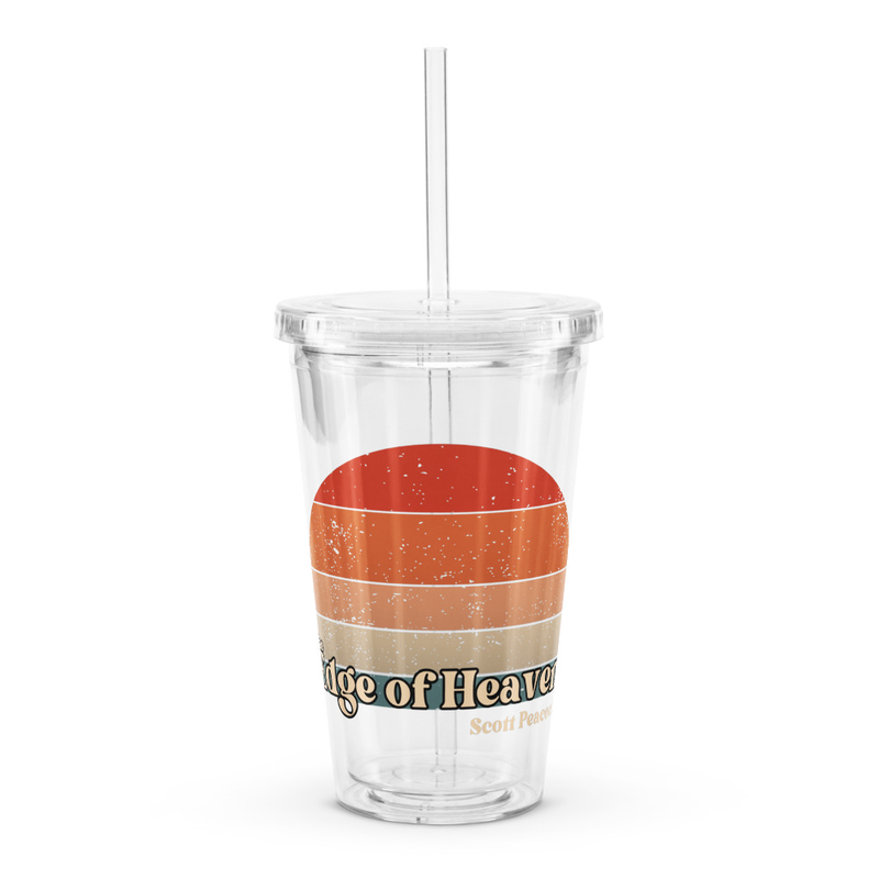 Clear plastic tumbler