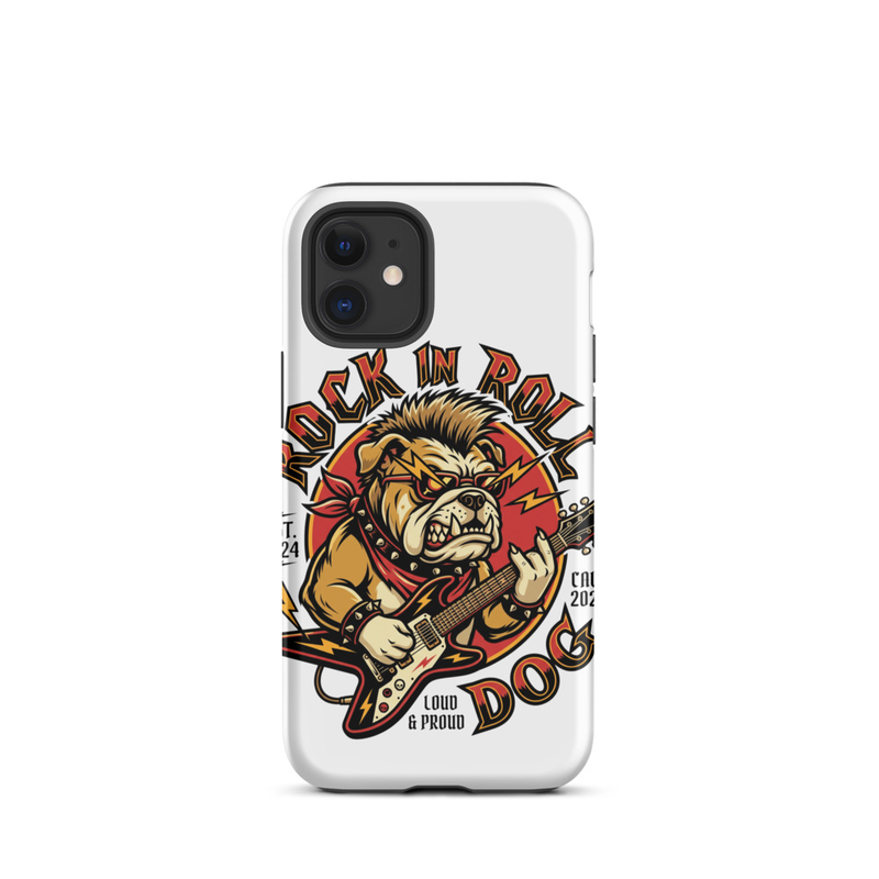 Tough Case for iPhone®: Rock N Roll Dog – iPhone 12 mini, Matte