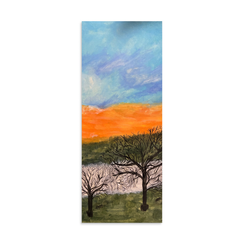 Sunrise Fog Poster