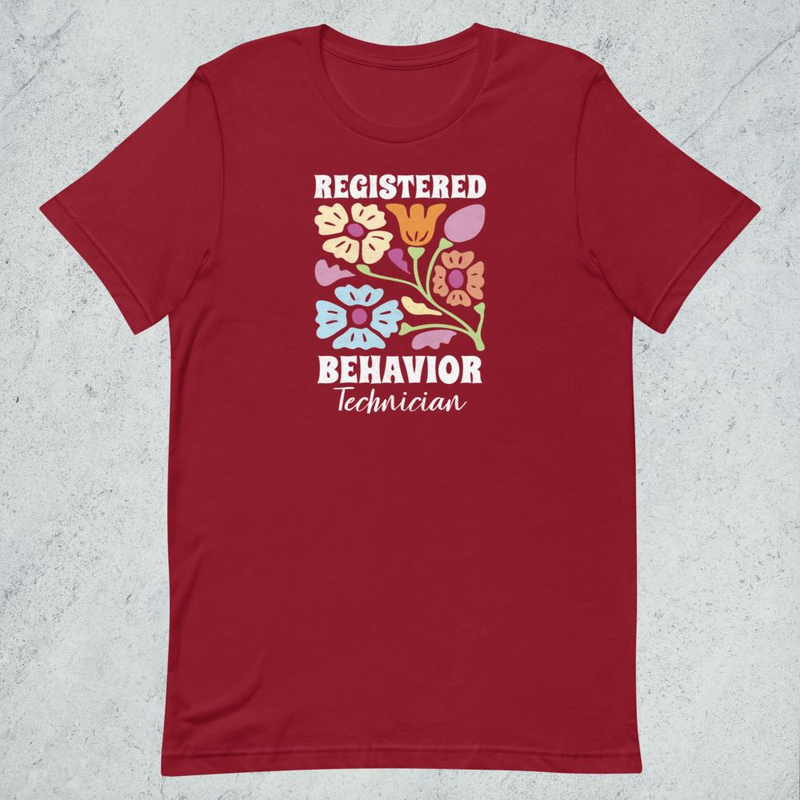 Registred Behavior Technician Funny Nurse Unisex t-shirt mockup 8
