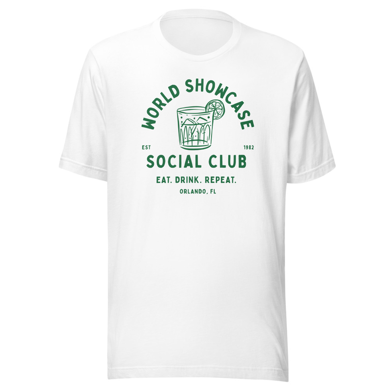 Glass Social Club Tee – 3XL, White