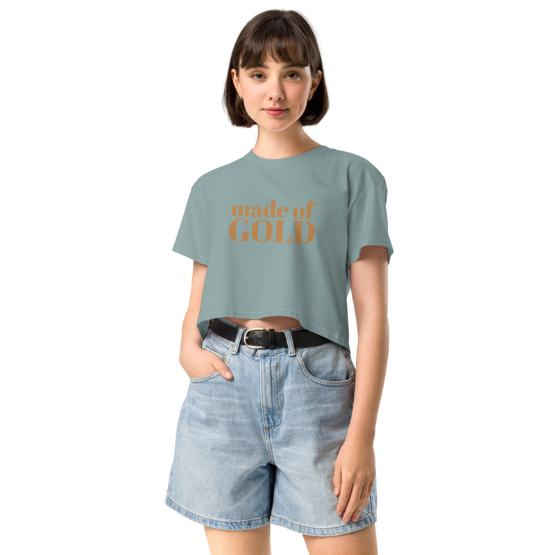 made of GOLD - Women’s crop top – XS, Mineral