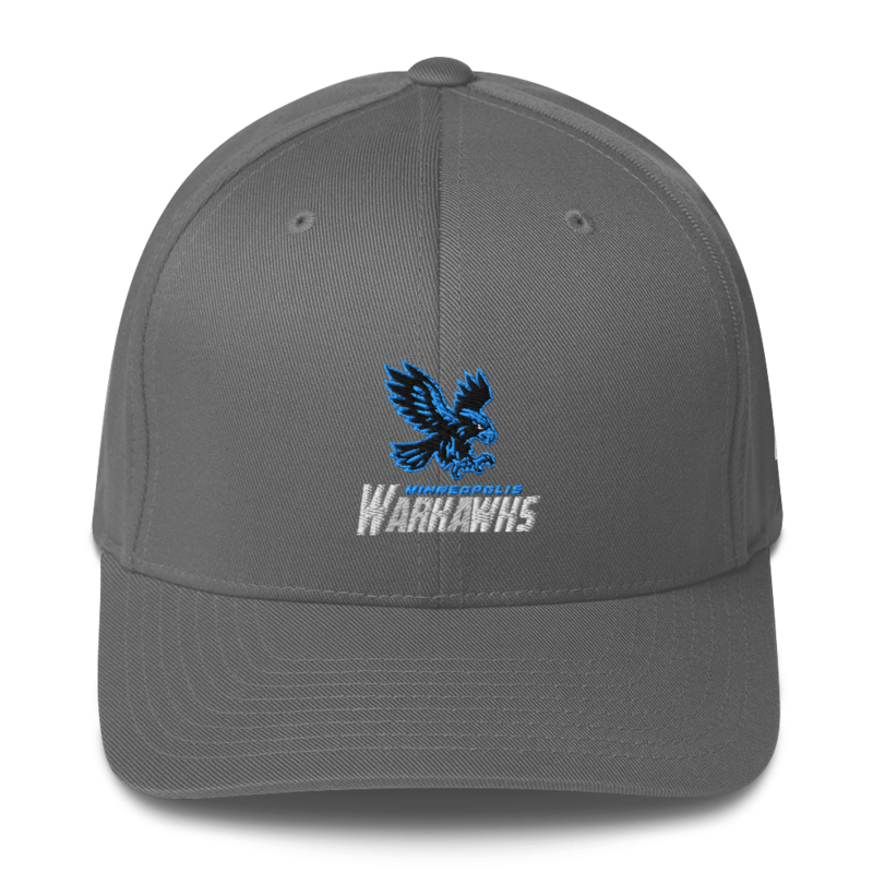 Minneapolis Warhawks - Fitted Logo Hat – S/M, Grey