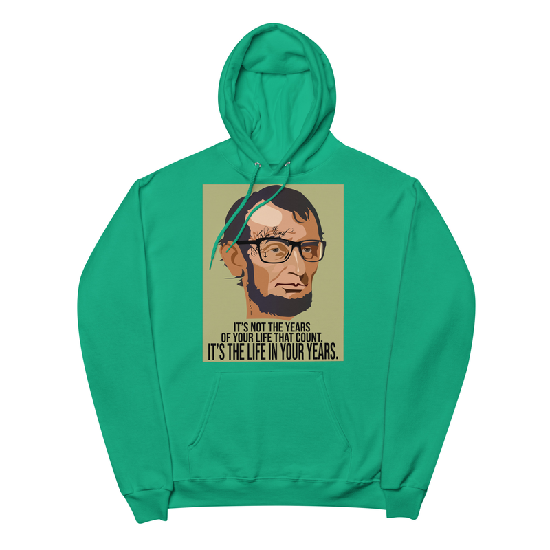 Gothic Punk Abraham Lincoln - Tattoos Unisex fleece hoodie