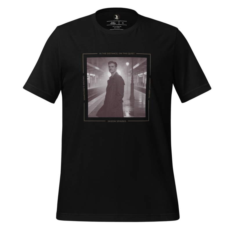 MIDNIGHT ARRIVAL – Cinematic Station T‑Shirt (Unisex)